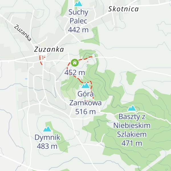 Map of Góra Zamkowa