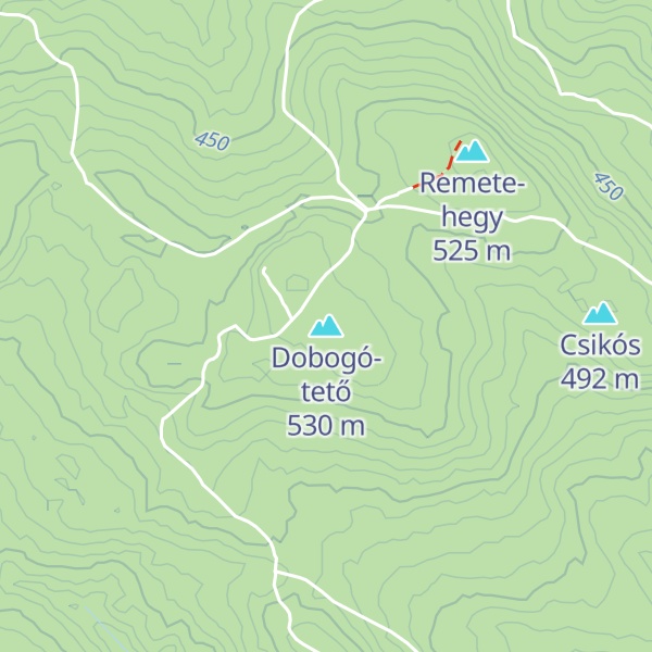 Map of Dobogó-tető