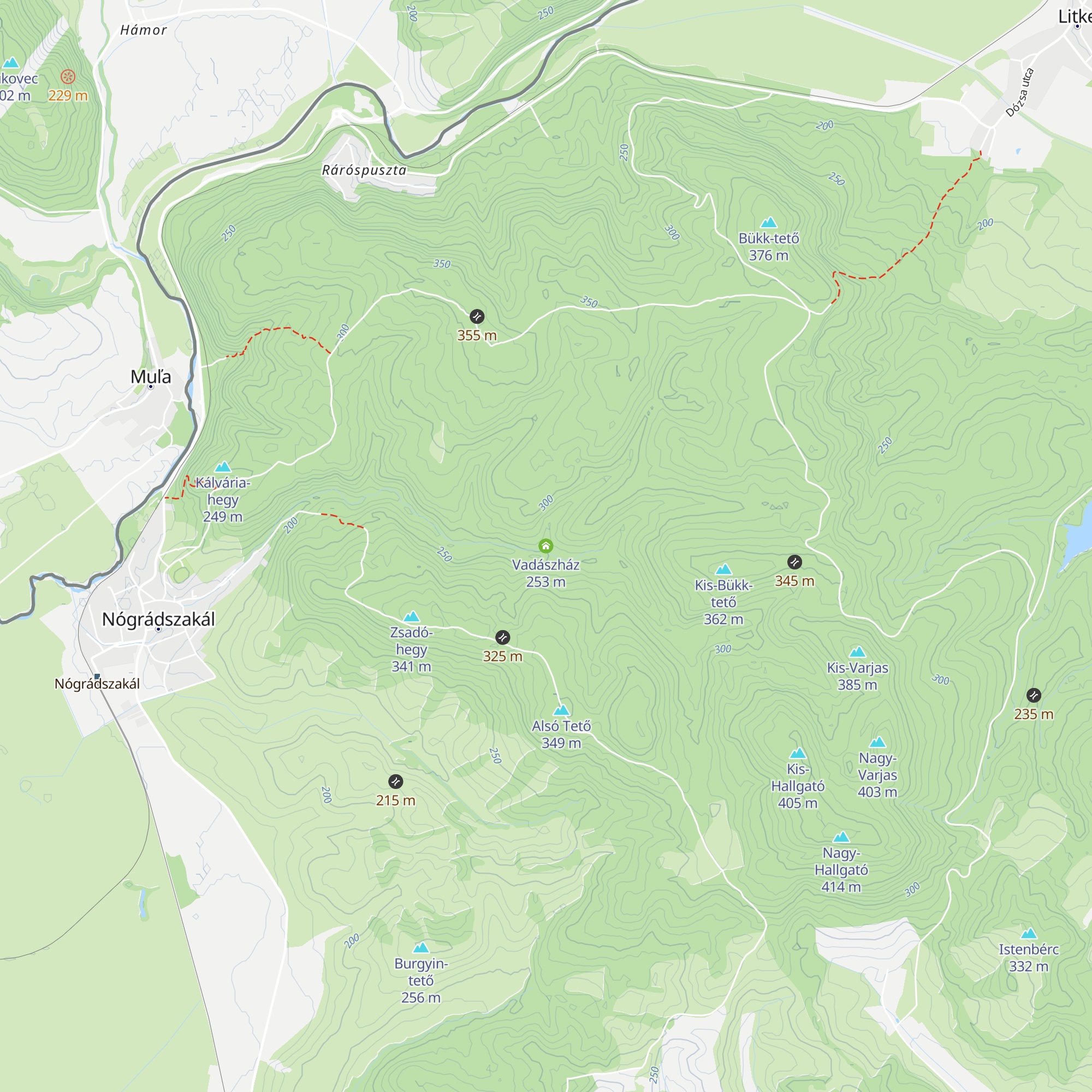 Vadászház map