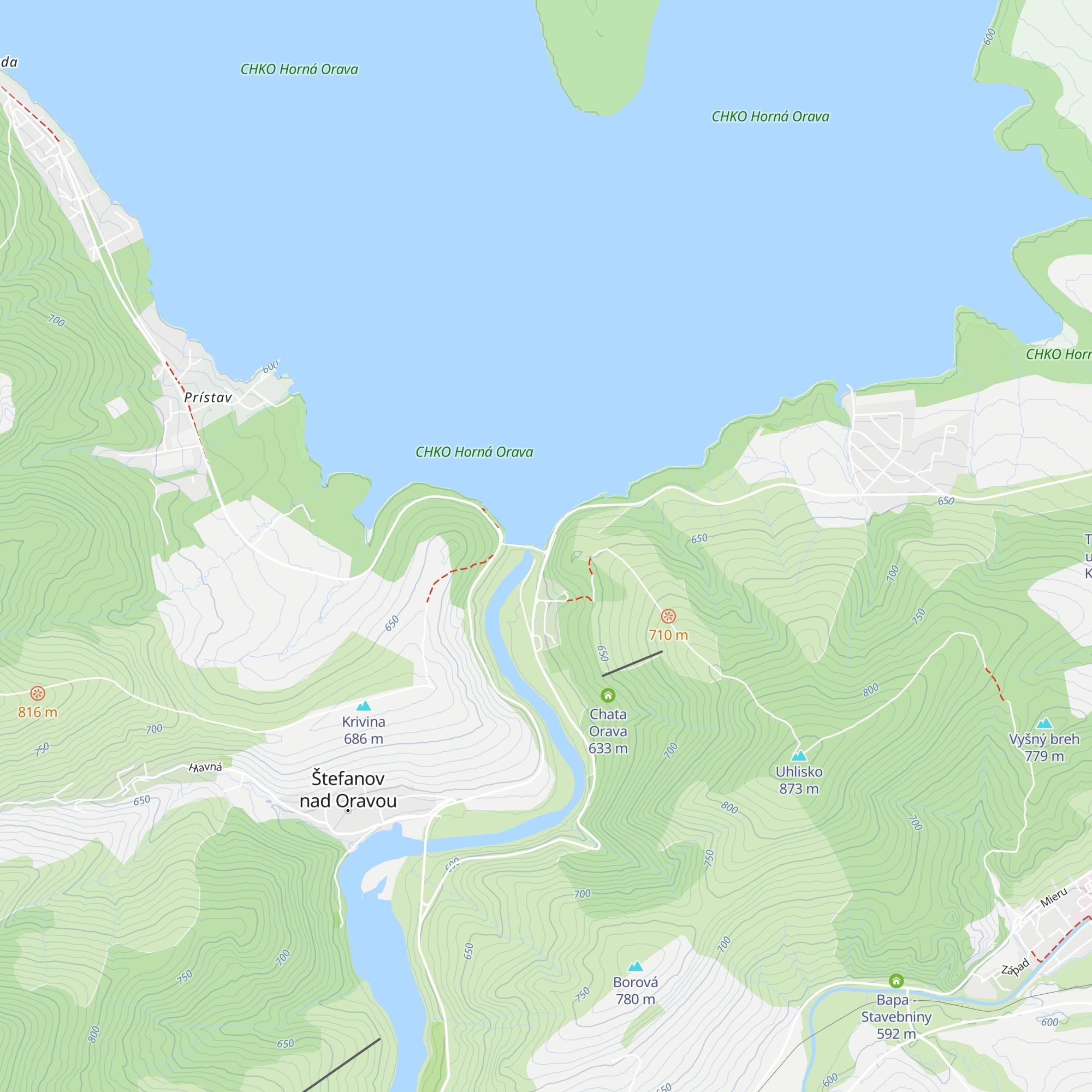 Správa Povodia Váhu - administratíva map