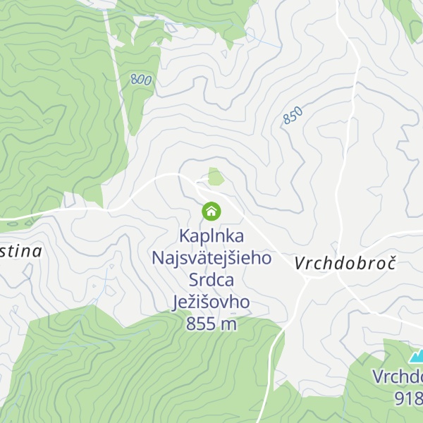 Map of Kaplnka Najsvätejšieho Srdca Ježišovho