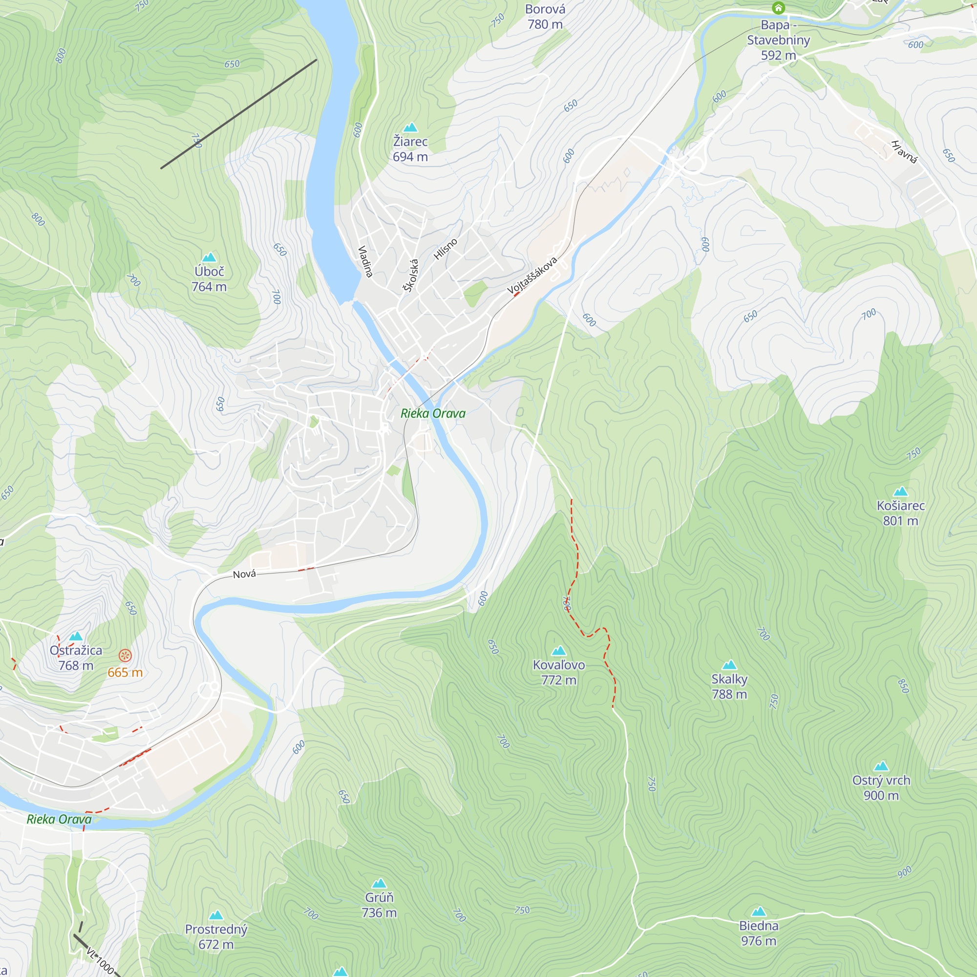 Strelnica map
