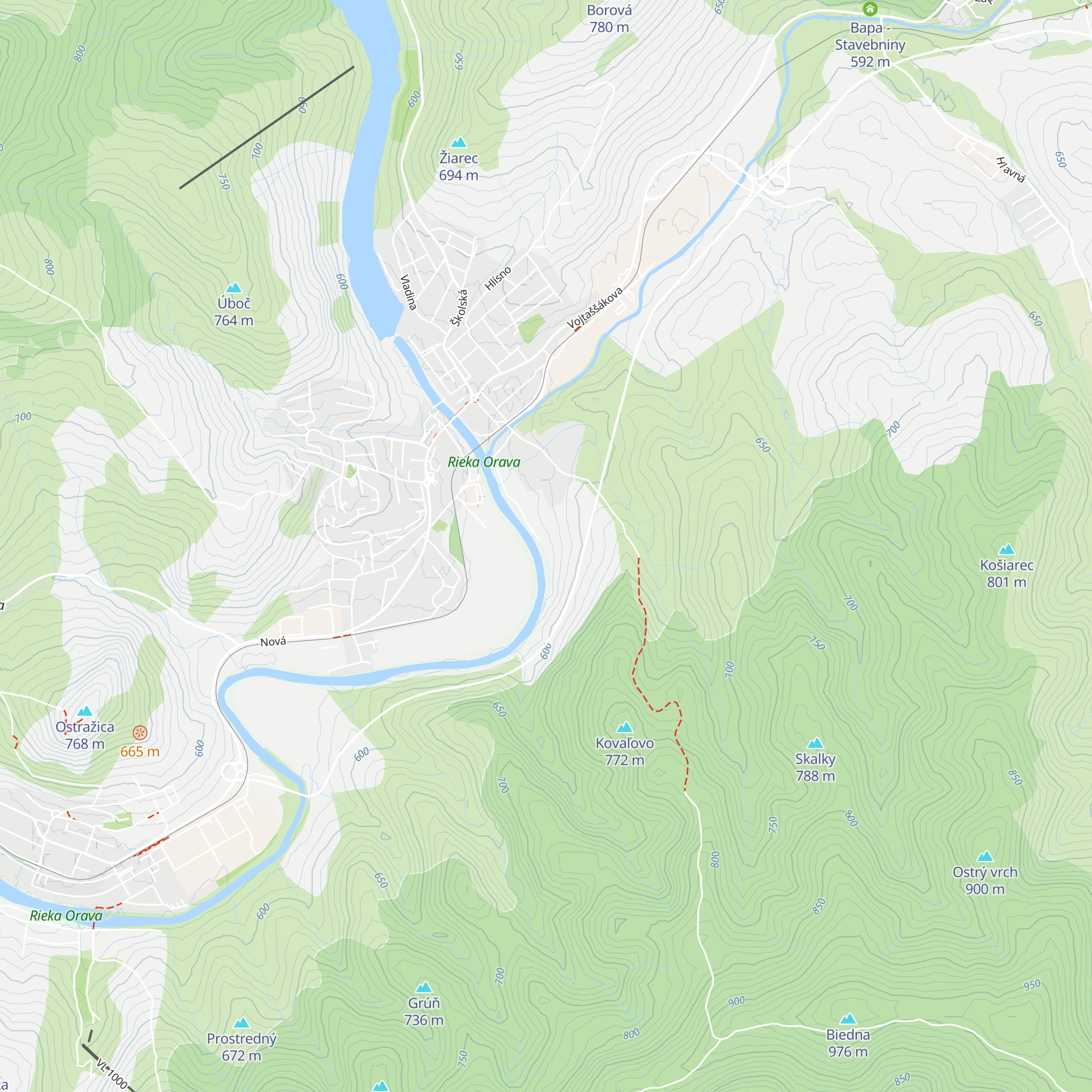 Strelnica map