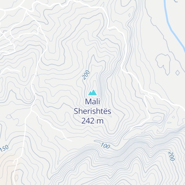Map of Mali Sherishtës