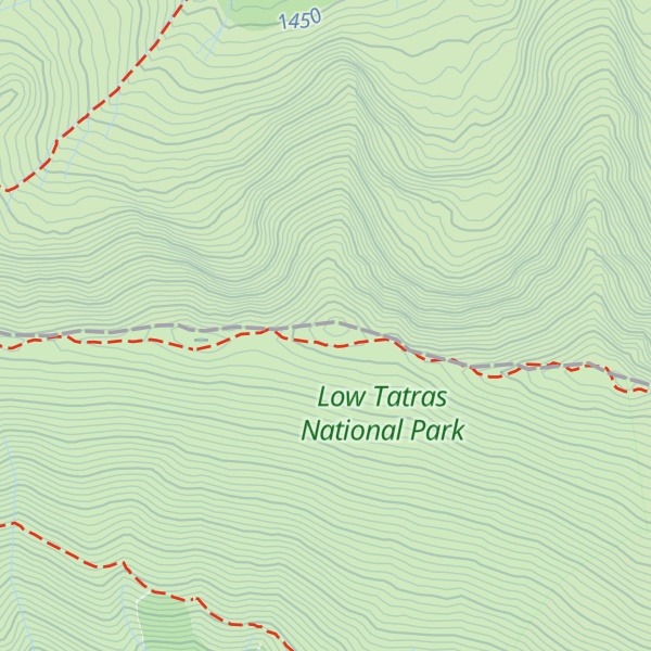 Map of Zadný dereš