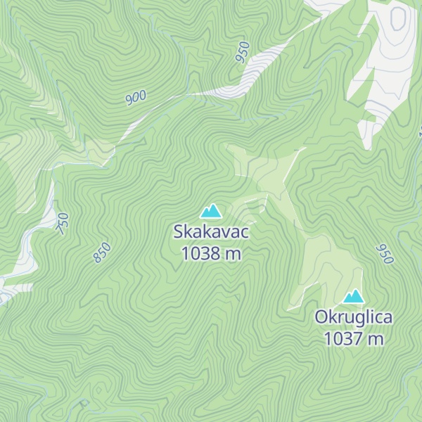 Map of Skakavac