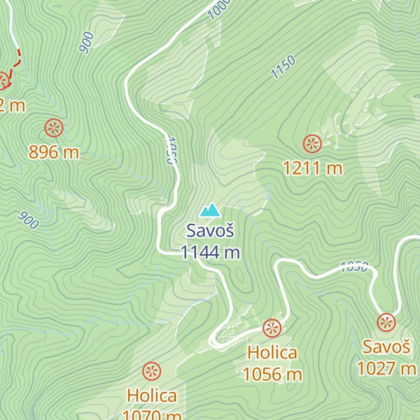 Map of Savoš