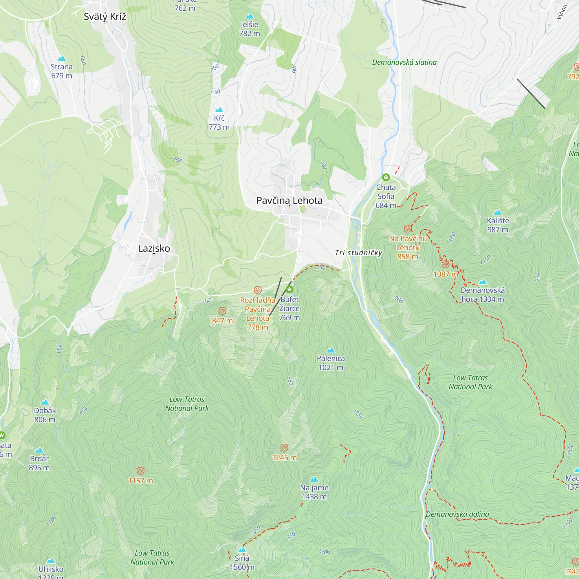 Bufet Žiarce map