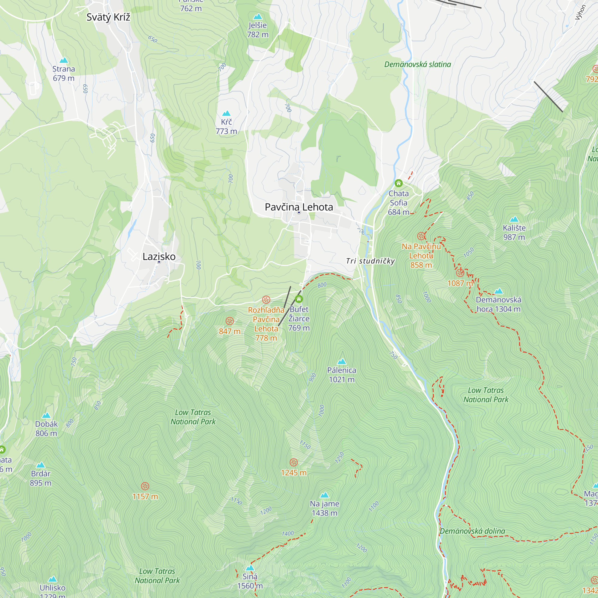 Bufet Žiarce map