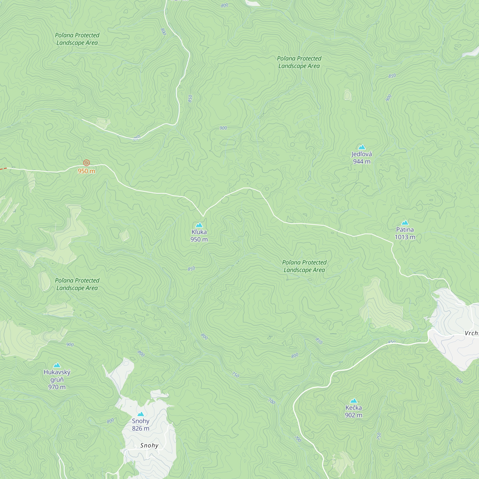 Chata pod Kľukou map