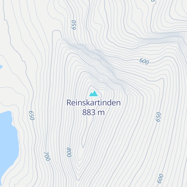 Map of Reinskartinden