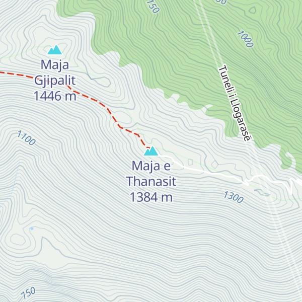 Map of Maja e Thanasit