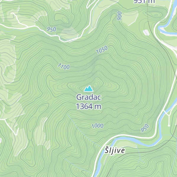 Map of Gradac