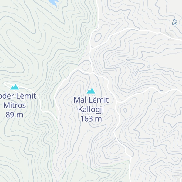 Map of Mal Lëmit Kallogji