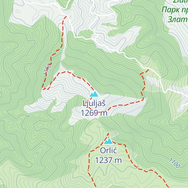 Map of Ljuljaš
