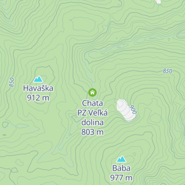 Map of Chata PZ Veľká dolina