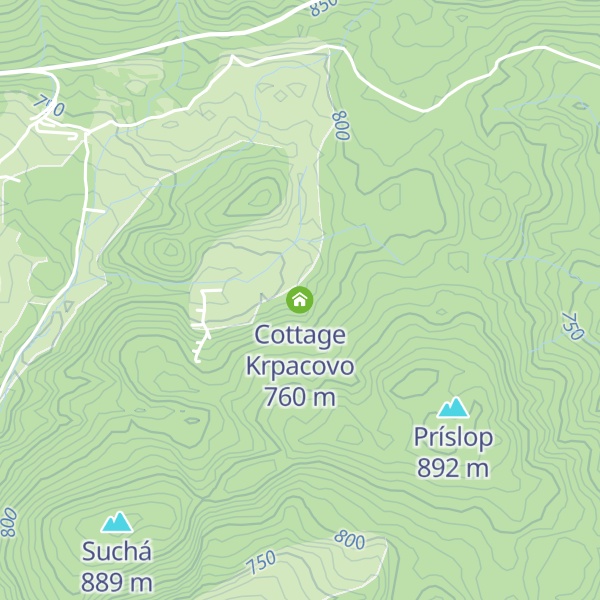Map of Cottage Krpacovo