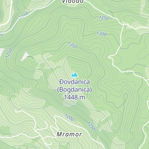 Map of Đovdanica (Bogdanica)