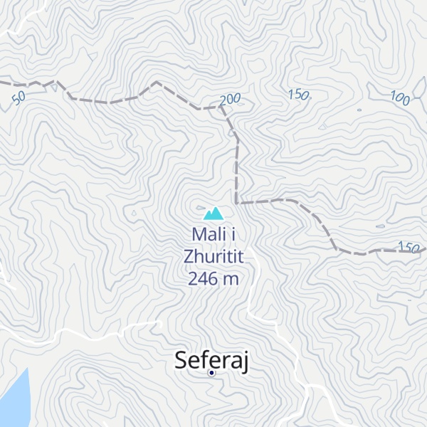 Map of Mali i Zhuritit