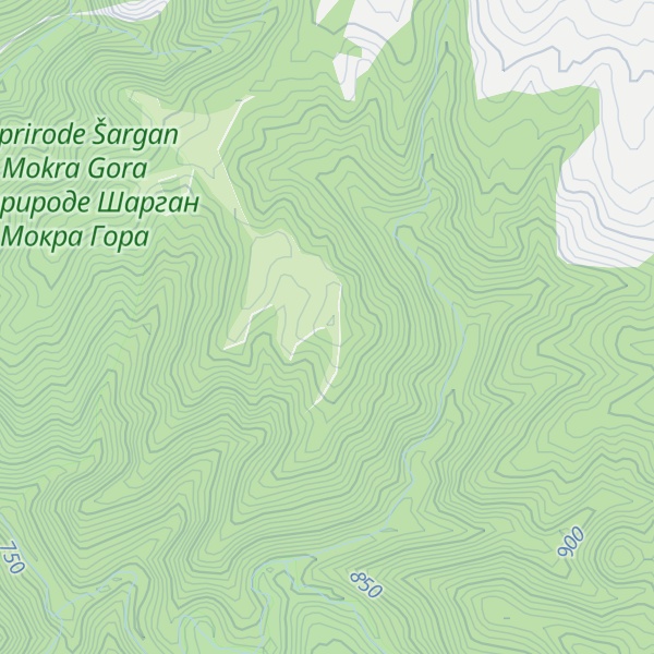 Map of Okruglica
