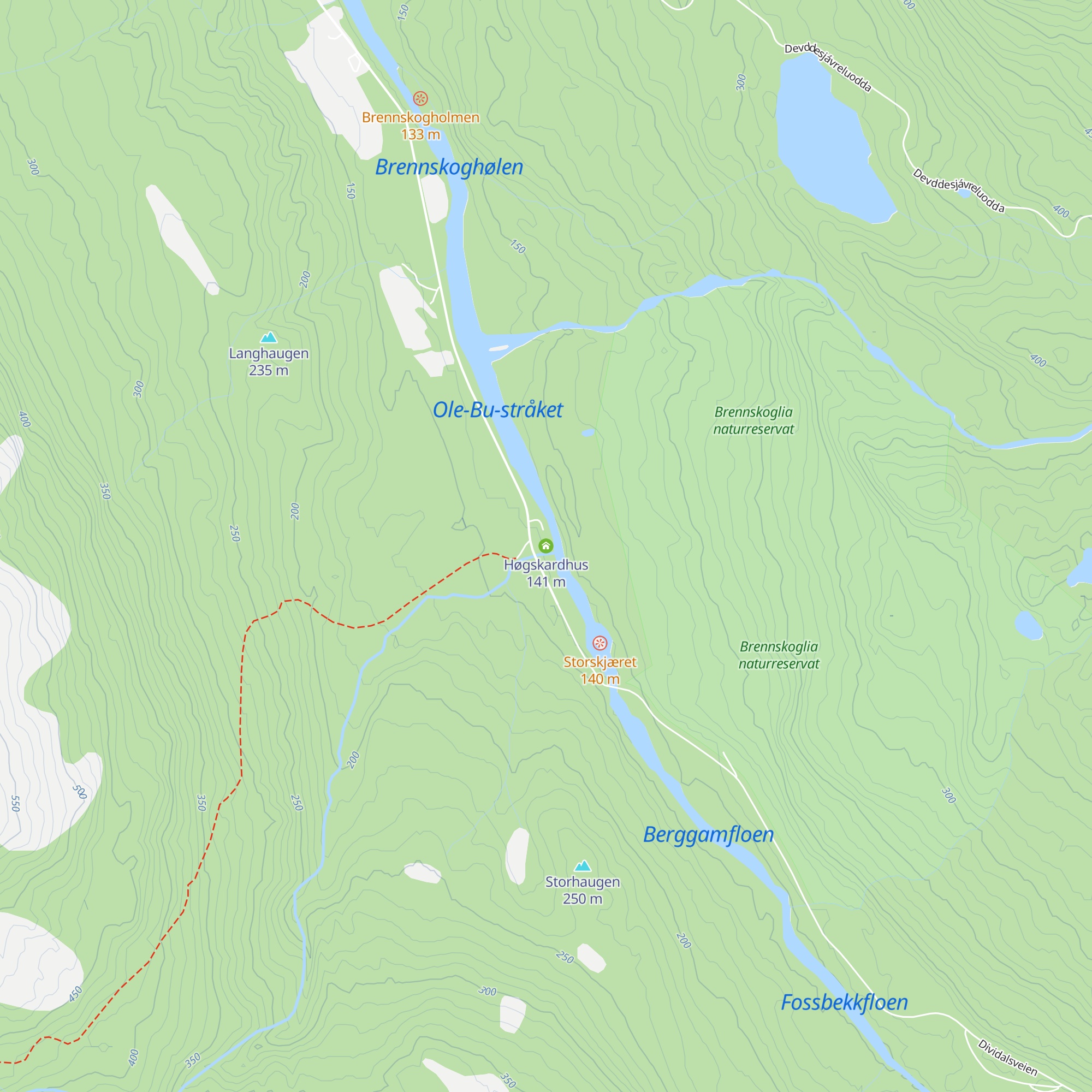 Høgskardhus map