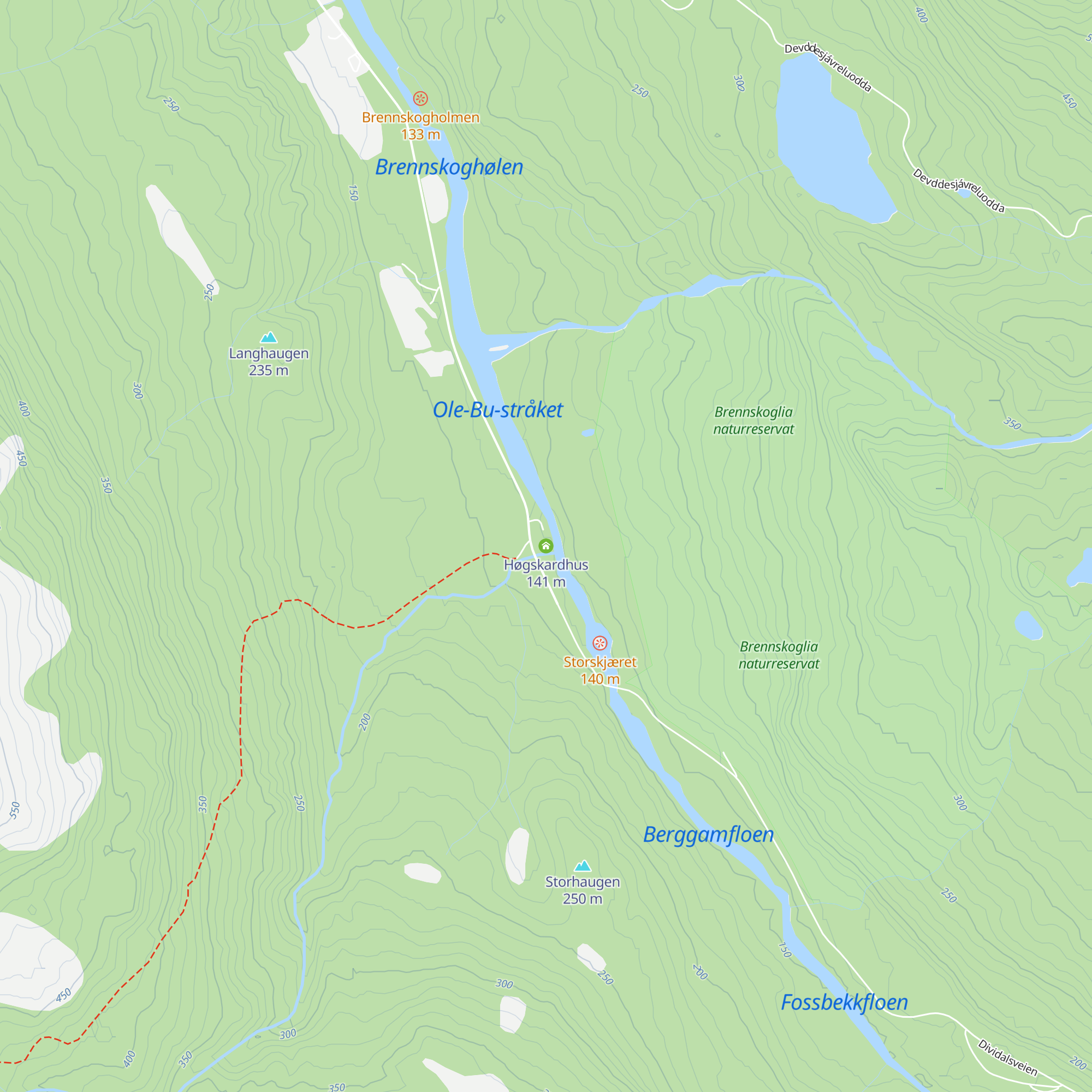 Høgskardhus map