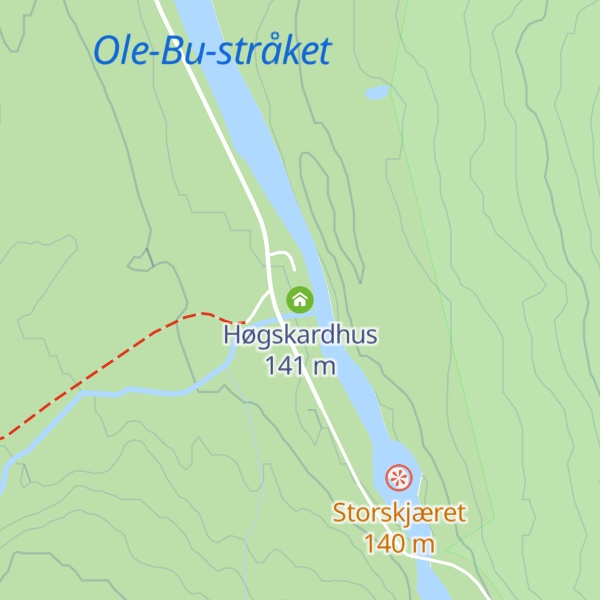 Map of Høgskardhus