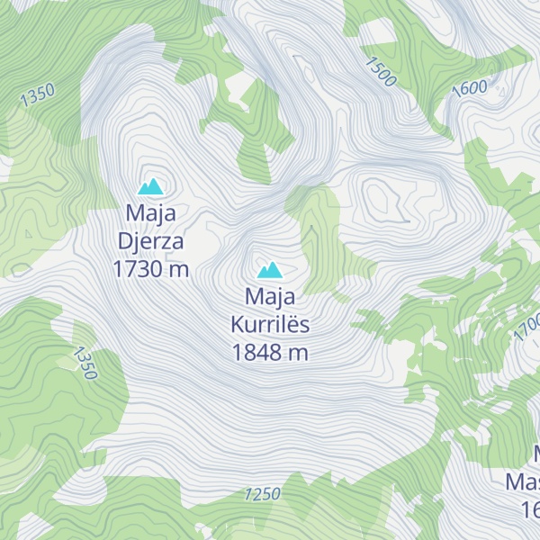 Map of Maja Kurrilës