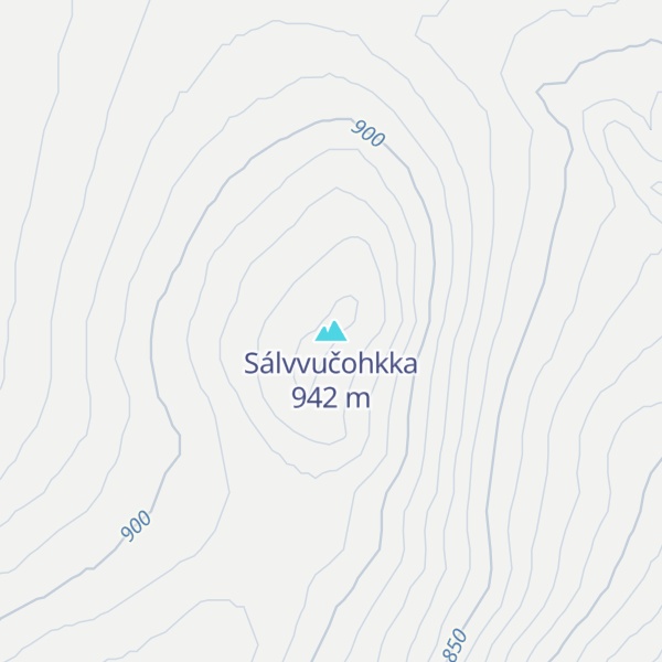 Map of Sálvvučohkka