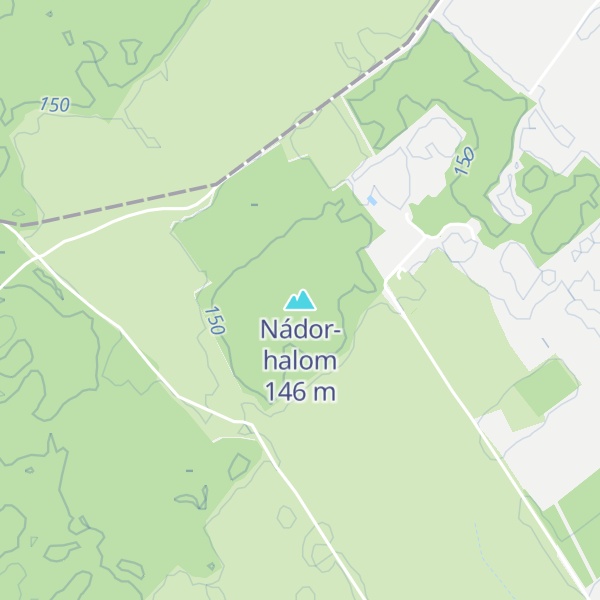 Map of Nádor-halom