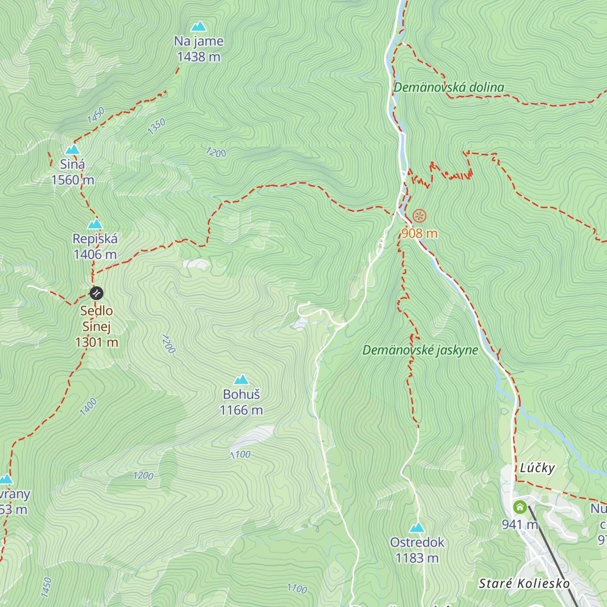 Chata Kožiar map