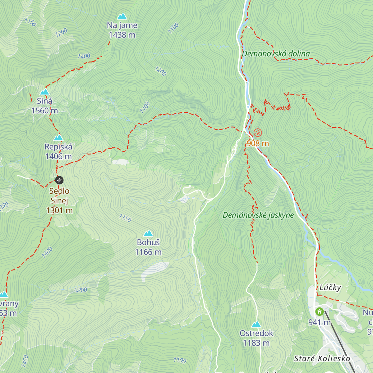 Chata Kožiar map