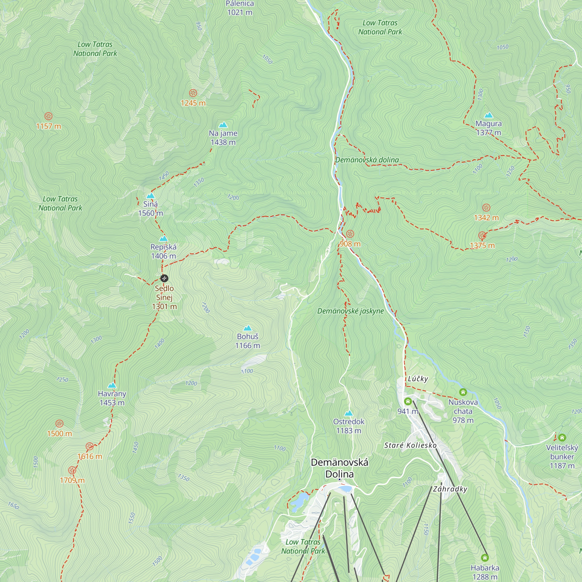 Welness hotel Repiská map