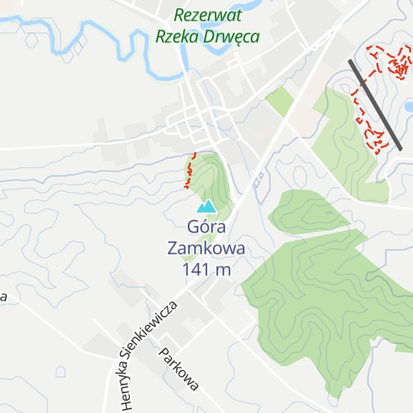 Map of Góra Zamkowa