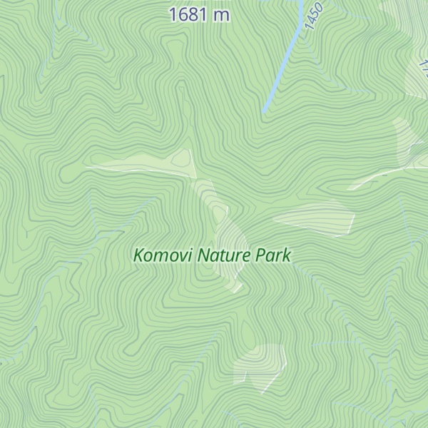 Map of Javorova glava
