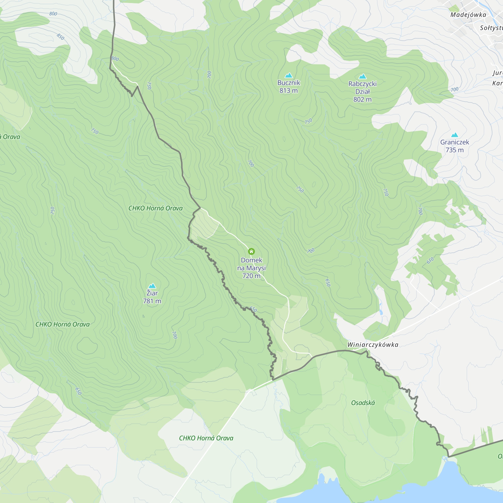 Domek na Marysi map