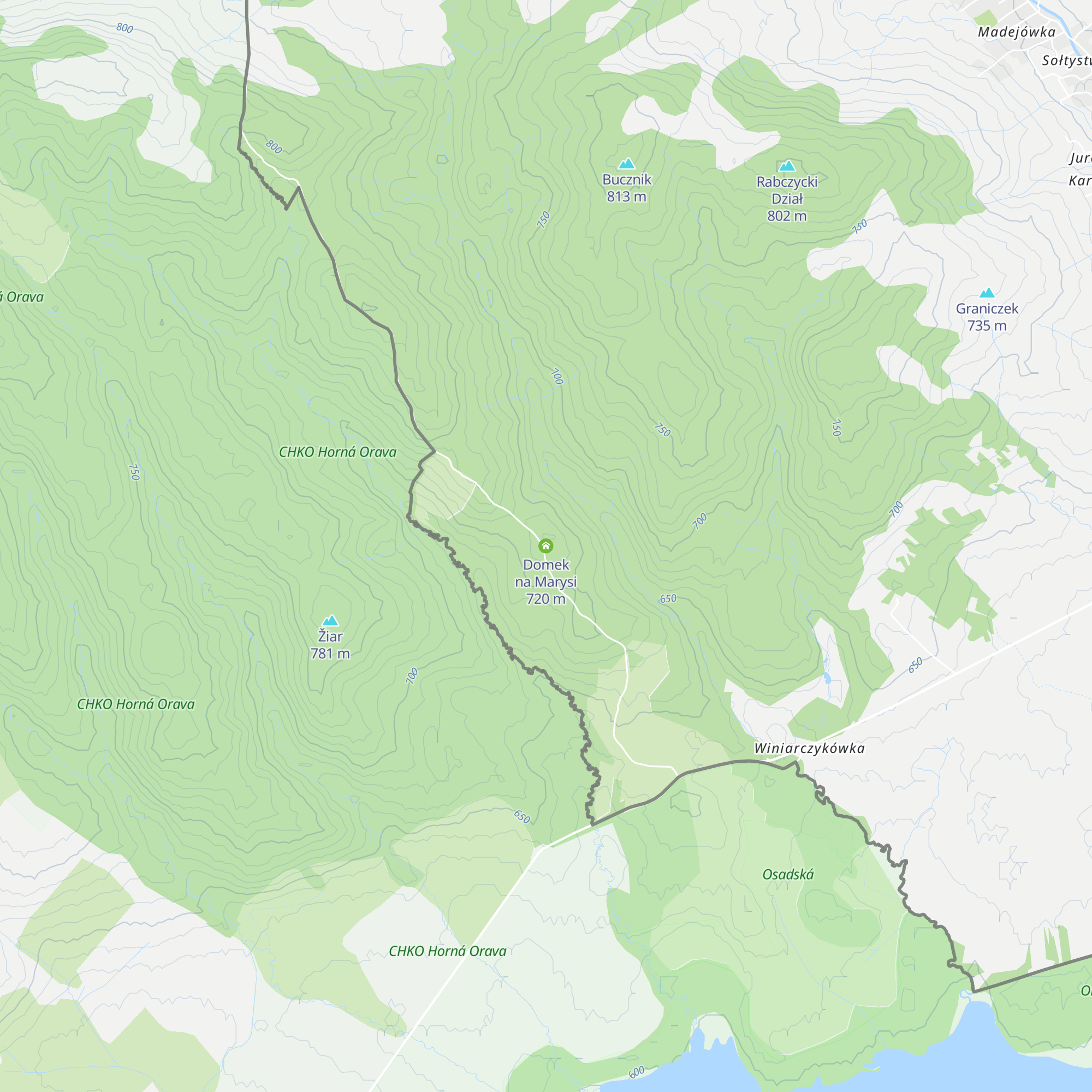 Domek na Marysi map