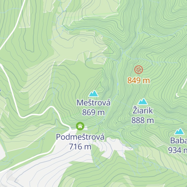 Map of Meštrová