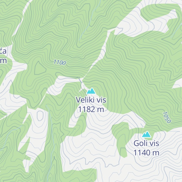 Map of Veliki vis