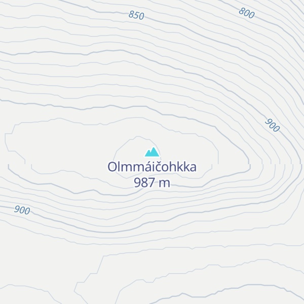 Map of Olmmáičohkka