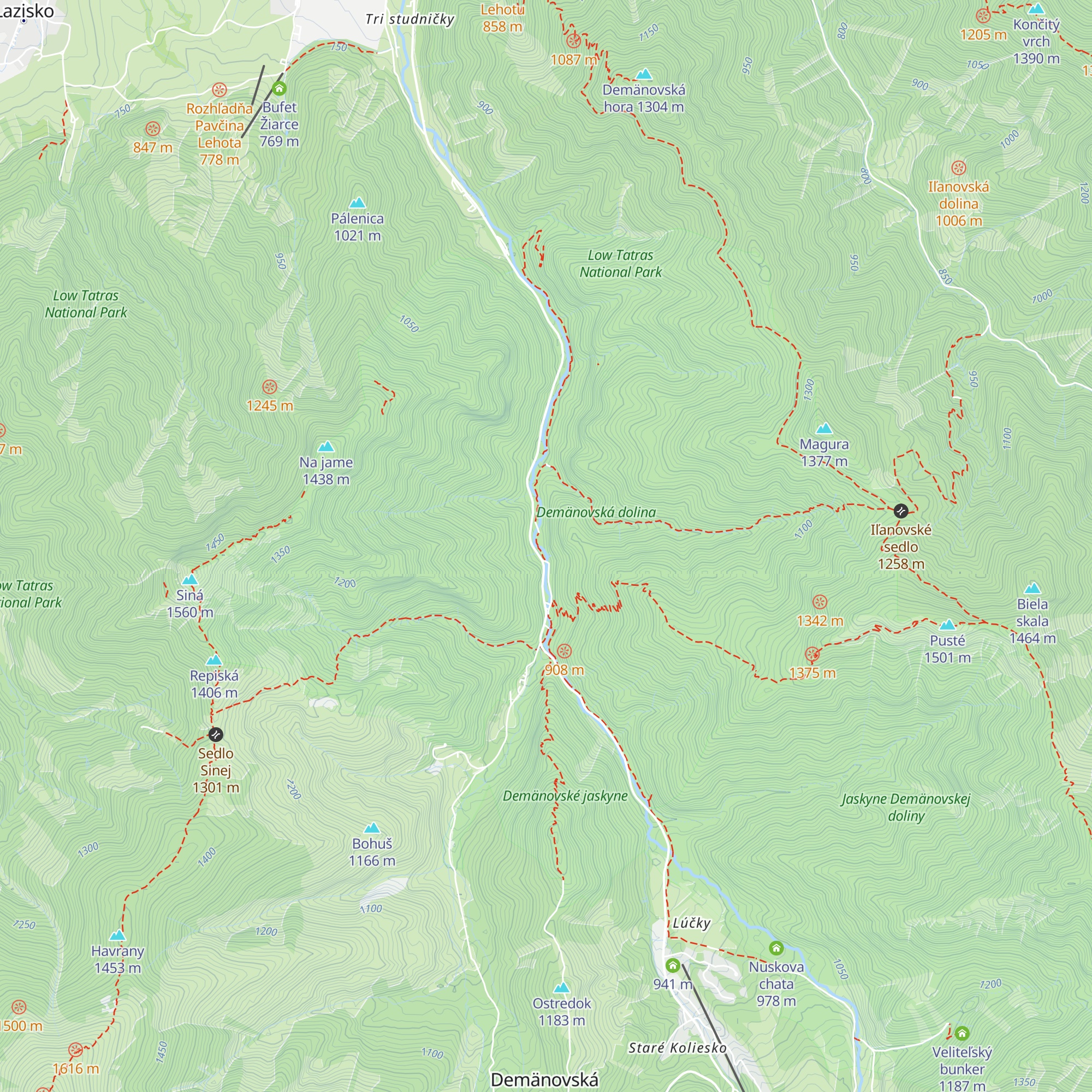 Trafo pre jaskyňu map
