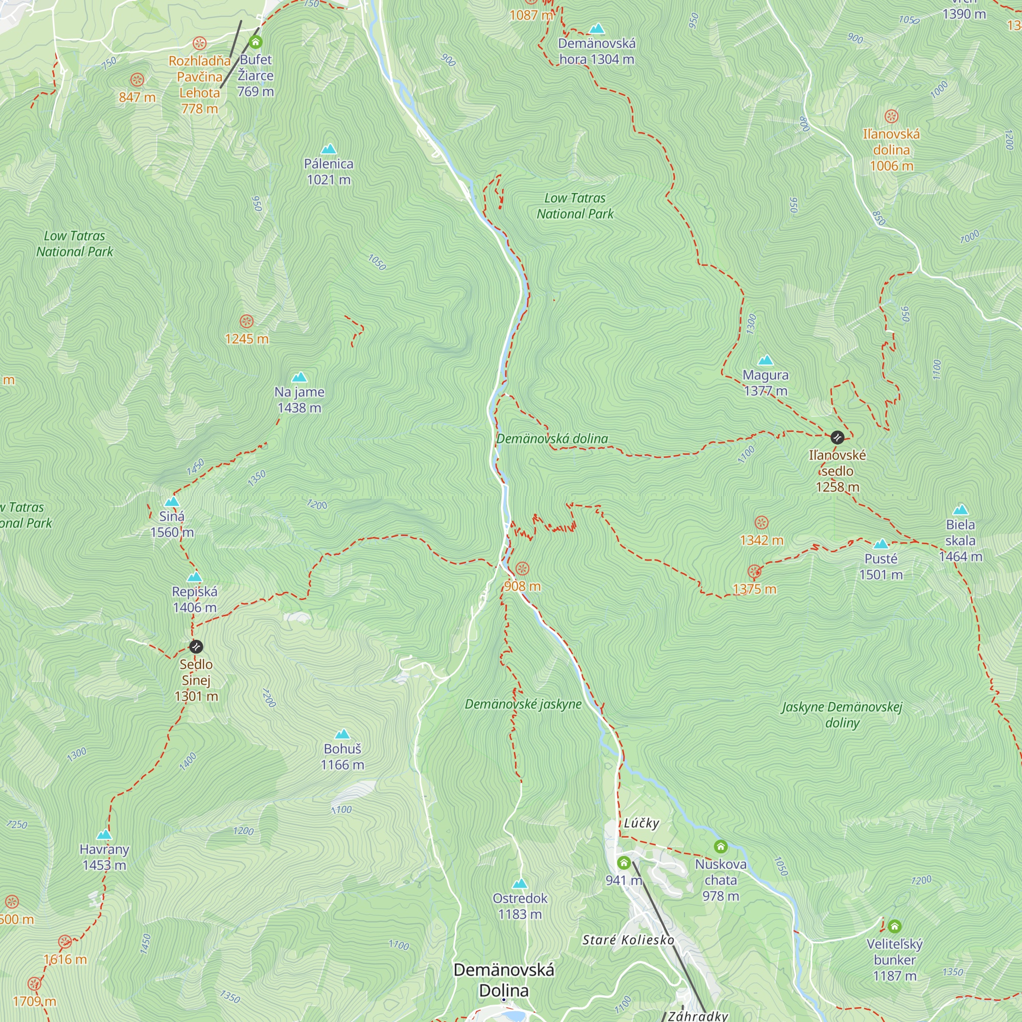 Trafo pre jaskyňu map