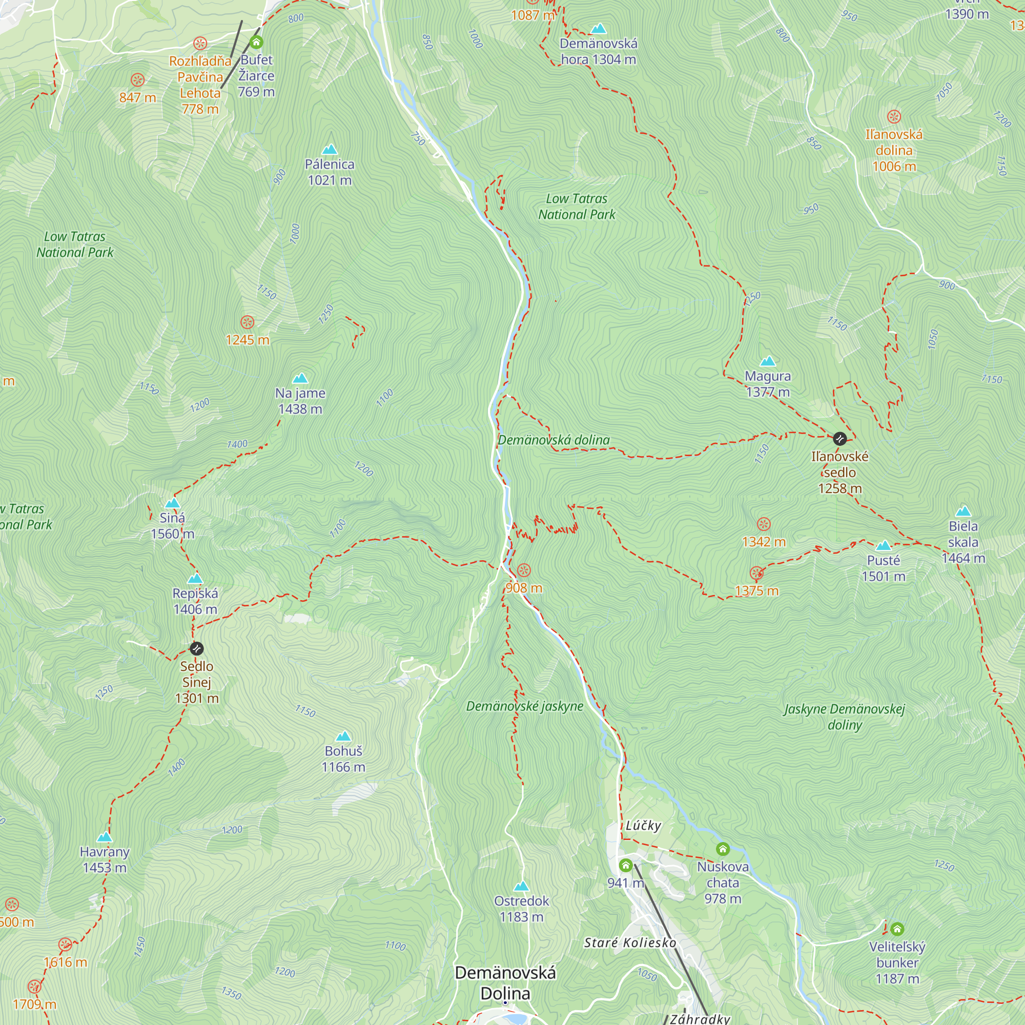 Trafo pre jaskyňu map