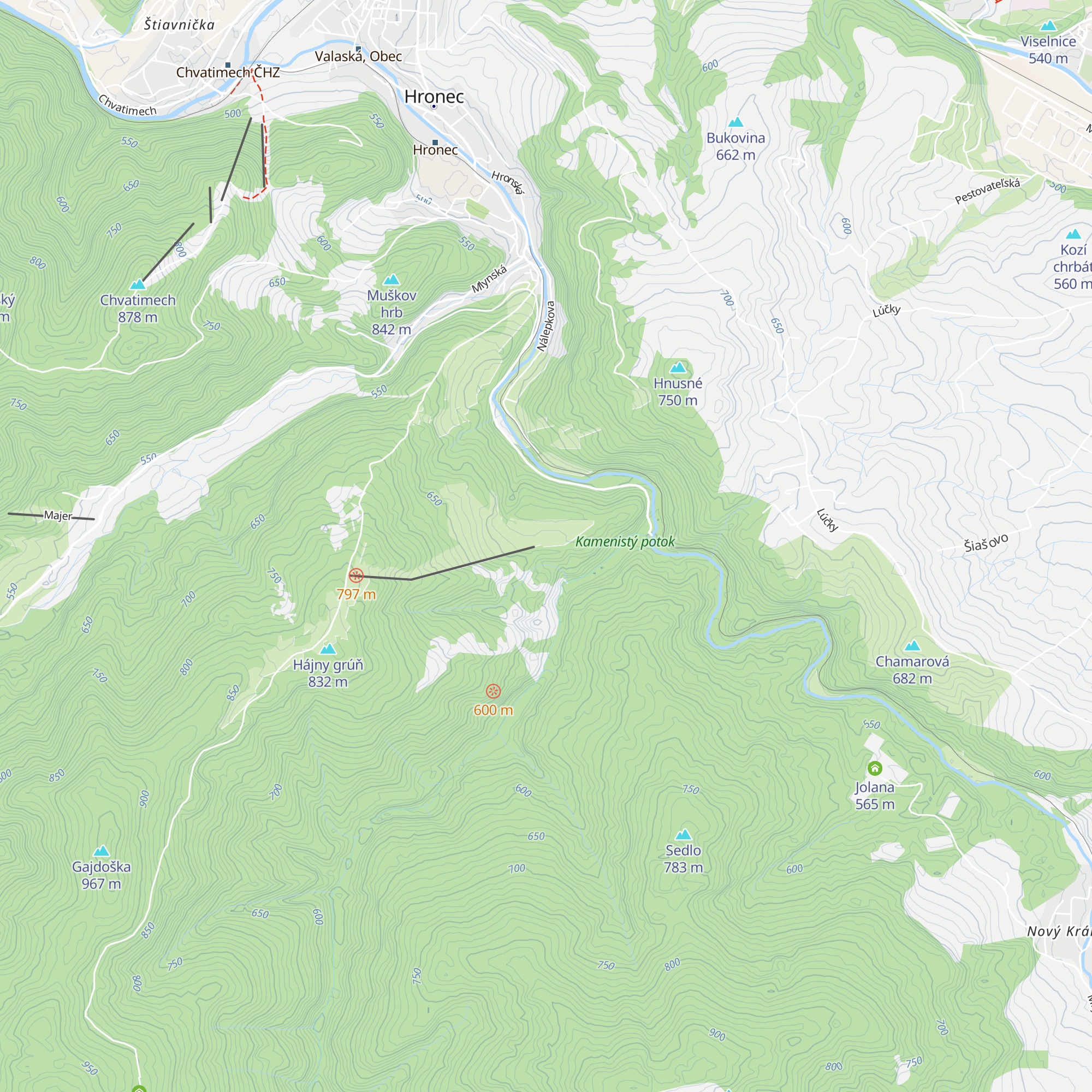 Ski Hlobišov Bistro 21 map