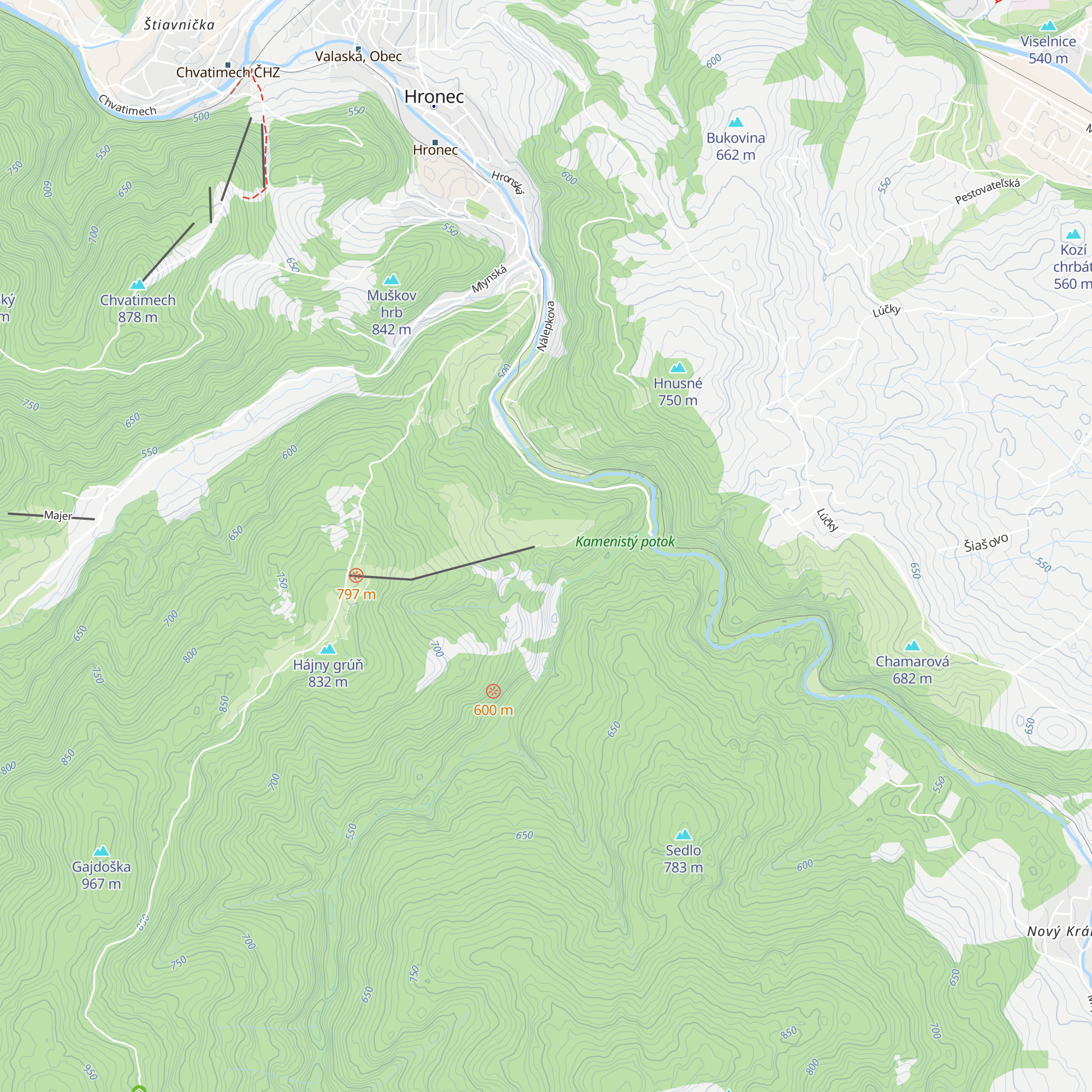 Ski Hlobišov Bistro 21 map
