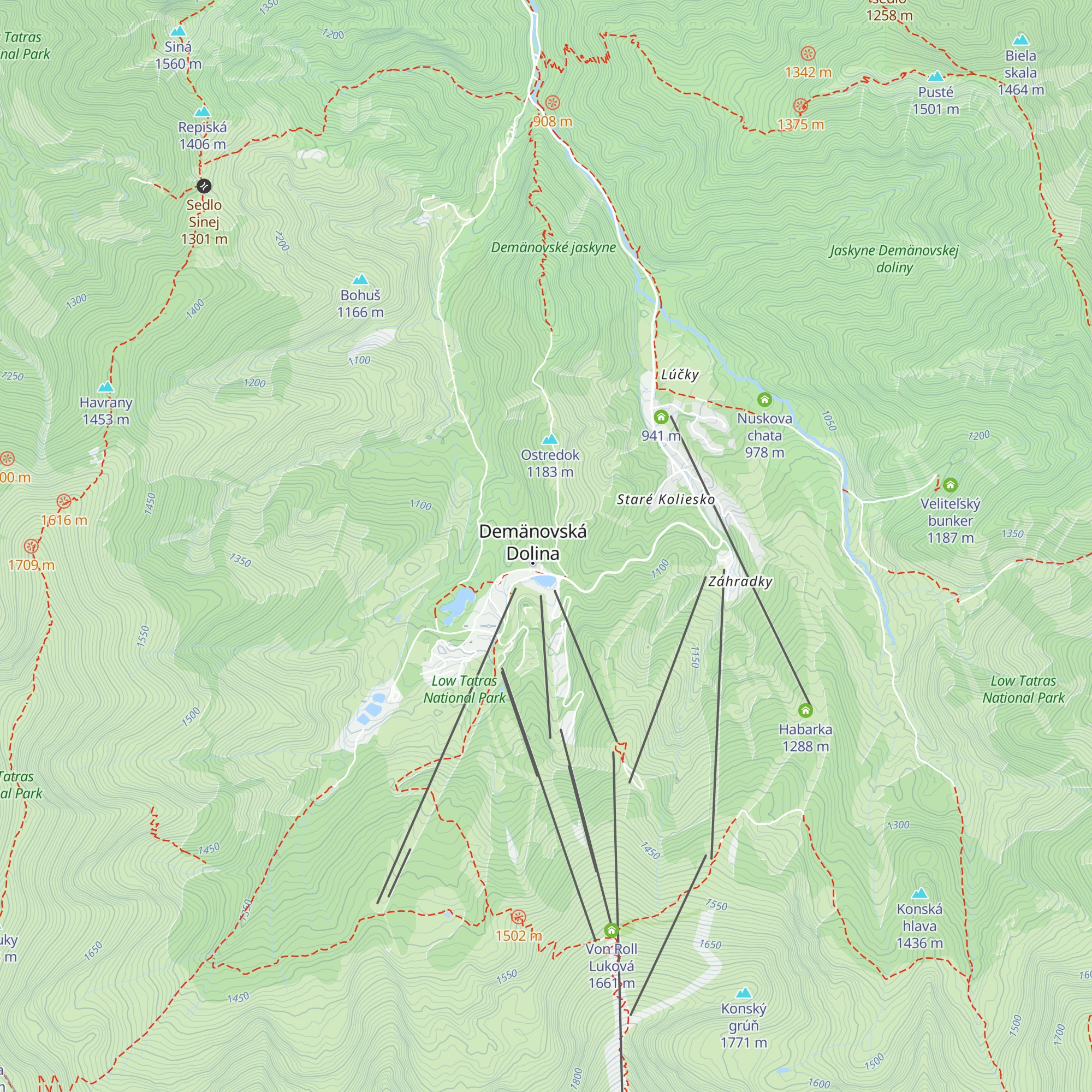 Hotel Ostredok map