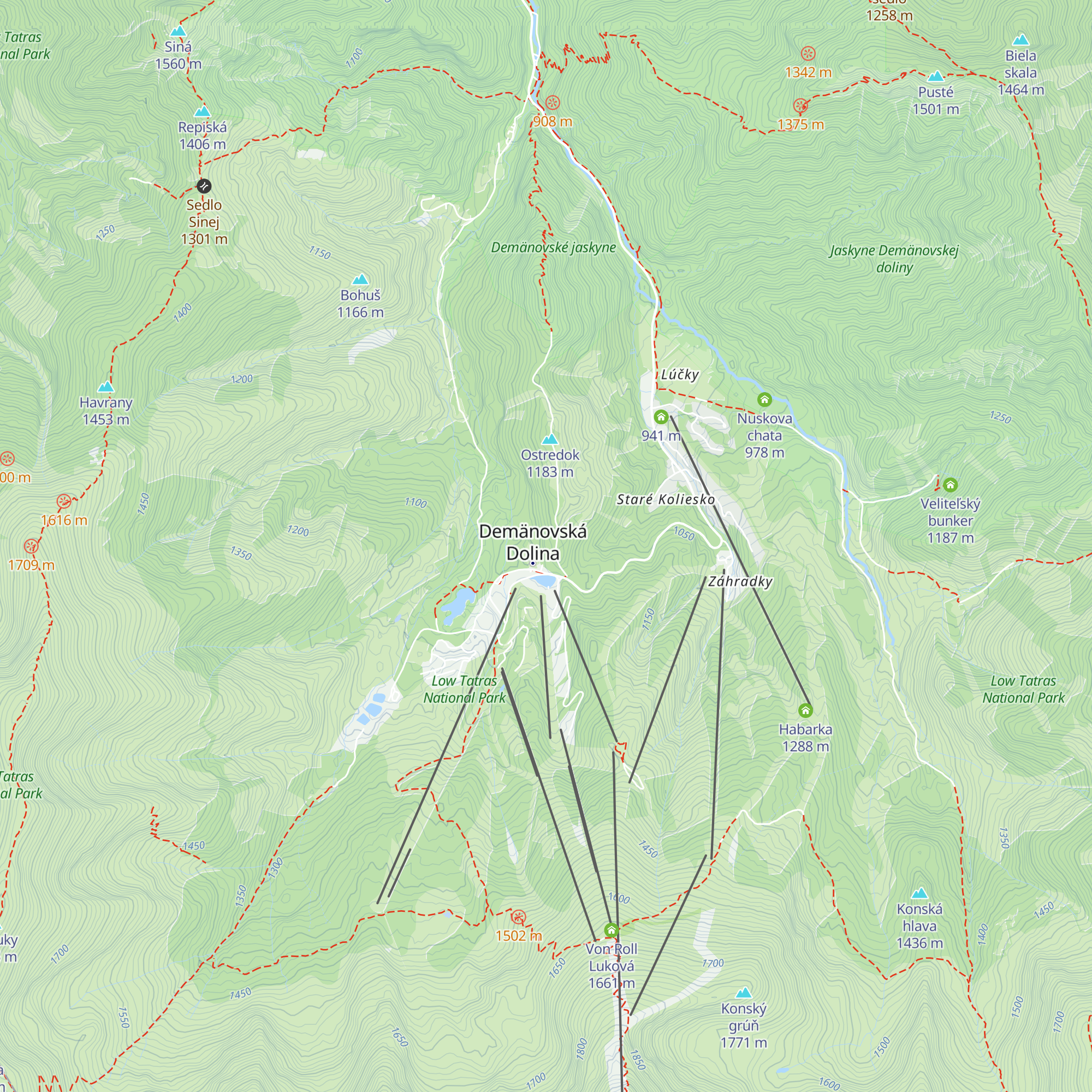 Hotel Ostredok map