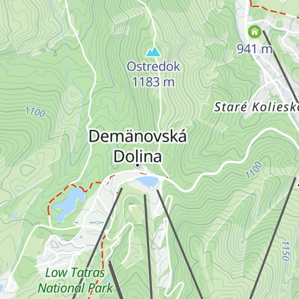 Map of Hotel Ostredok