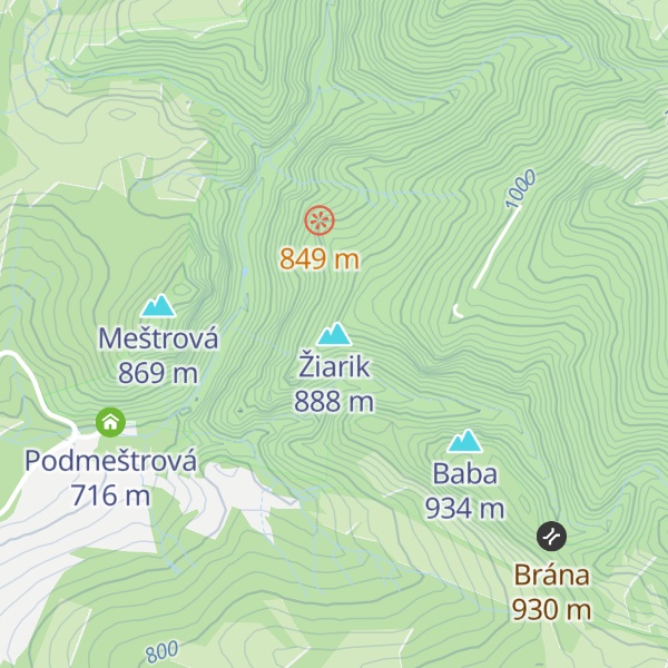 Map of Žiarik