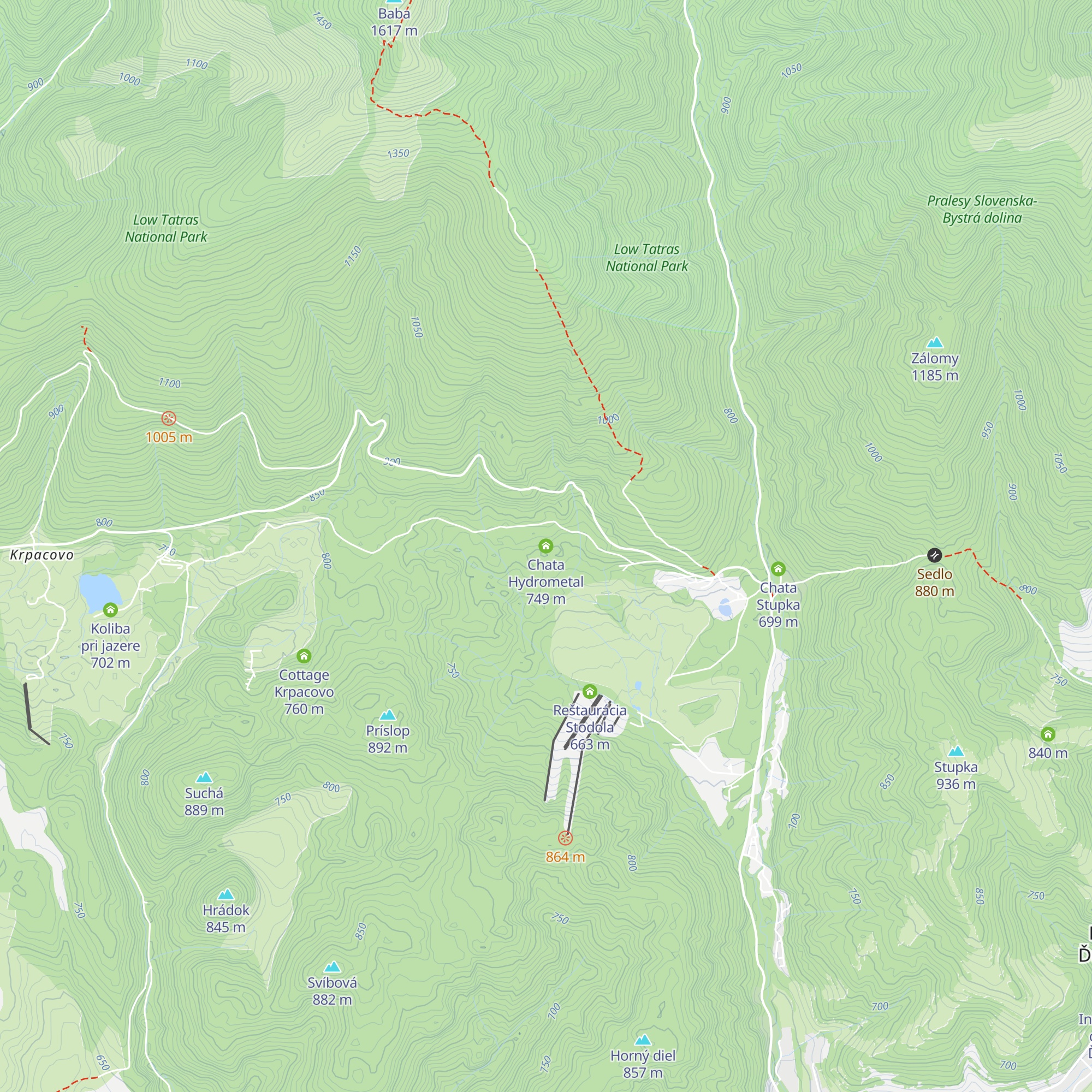 Chata Hydrometal map